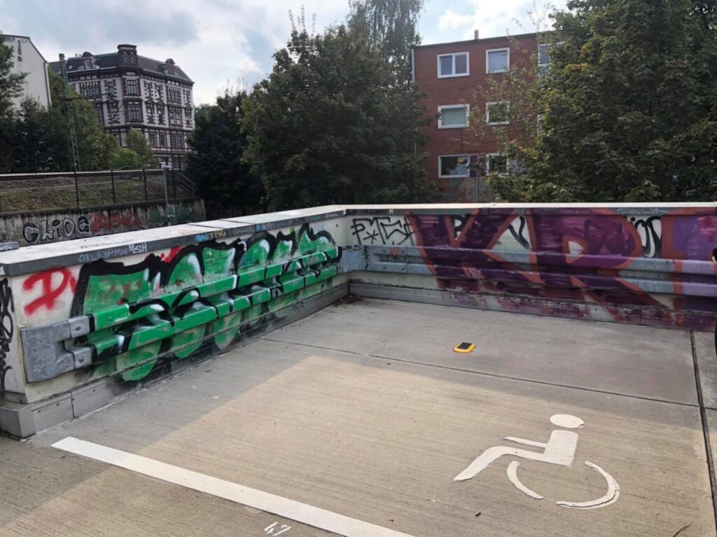 Graffitireinigung vorher 1