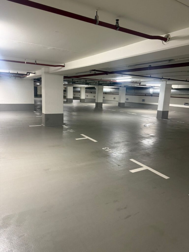Sonderreinigung Tiefgarage nachher